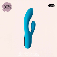 Charger l'image dans la galerie, Achat vibromasseur en silicone bleu en soldes.
