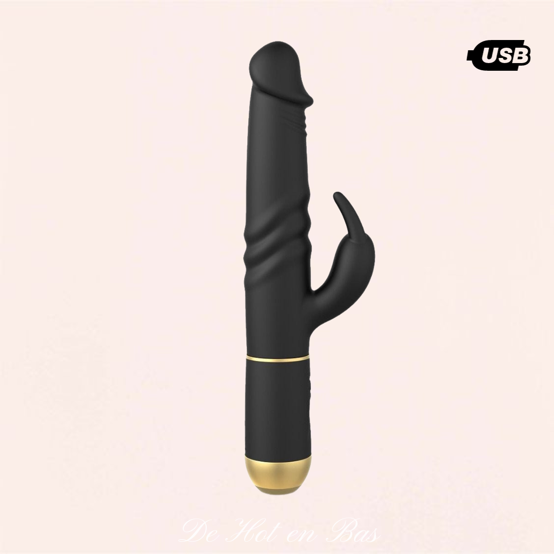 Vente vibromasseur rabbit luxe spécial Point G et Clitoris -Dorcel – De Hot  en Bas