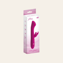 Charger l'image dans la galerie, Le coffret de ce vibromasseur rabbit en silicone rose possède une tête large plate pour une stimulation de votre point G.
