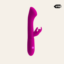 Charger l'image dans la galerie, Vibromasseur pour point G et clitoris, le rabbit Bella de la marque Yoba est très puissant.
