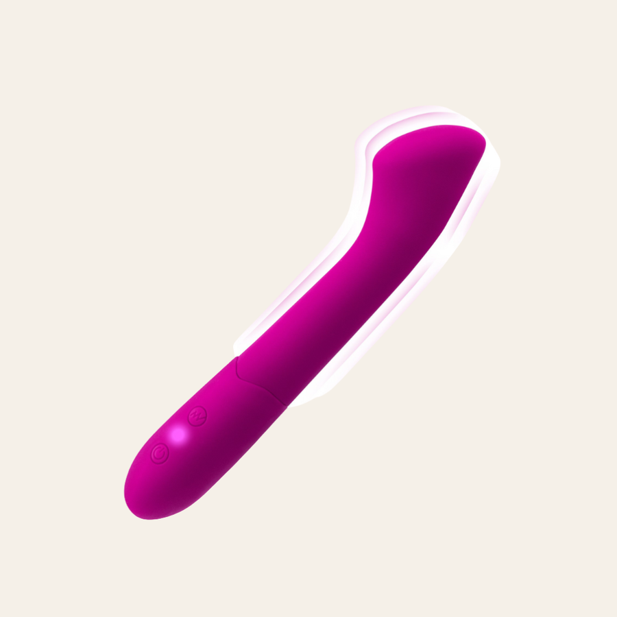 Vibromasseur rose Baya pour point G de la marque Yoba pour vos moments intimes.