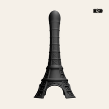 Charger l'image dans la galerie, Ce vibromasseur fonctionne avec pile pour apporter des vibrations intenses au sommet de la Tour Eiffel en silicone doux noir.
