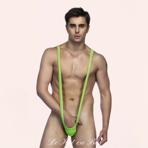 Vente string de couleur vert pour homme en taille unique, qui sera parfaitement s'adapter à toutes les tailles.