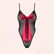 Charger l&#39;image dans la galerie, Magnifique body noir et rouge de la collection Tienesy pour femme, disponible en vente sur notre site internet.
