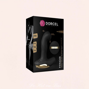Le vibromasseur 2 en 1 télécommandé P-Finger est envoyé dans une boite chic de la marque Dorcel.