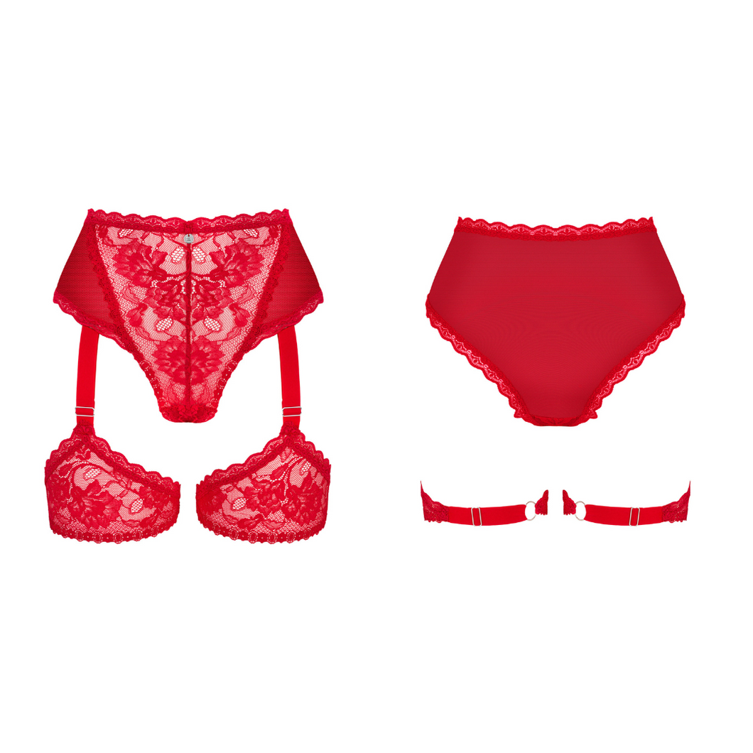 De la lingerie pour femme de couleur rouge vif sexy et érotique au meilleur prix sur notre boutique coquine en ligne.