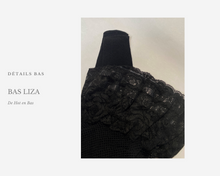 Charger l&#39;image dans la galerie, Achat bas en résille noir de la collection Liza pour femme à petit prix.
