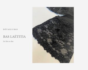 Jolies détails de notre bas en dentelle de la collection Laetitia.