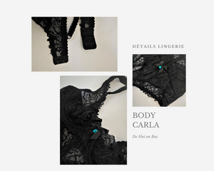 Détails de notre lingerie coquine de la collection Carla en vente sur notre site en ligne dehotenbas.com