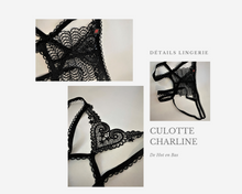 Charger l&#39;image dans la galerie, Détails chic et coquins pour cette petite culotte en dentelle transparente de la collection Charline.
