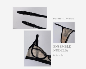 Notre ensemble de lingerie en tissus transparent et élastique pour un maximum de confort.