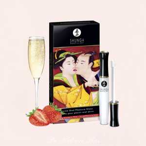 Le gloss plaisir oral parfumé vin pétillant à la fraise de haute qualité.