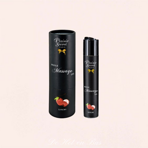 Huile de massage saveur litchi pour des massages coquins au doux parfum.