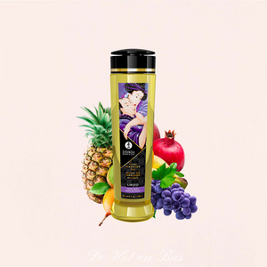 Huile de massage parfum fruits exotiques de haute qualité.