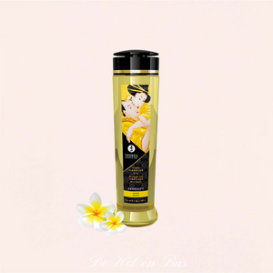 Huile de massage parfum monoï de la marque Shunga.