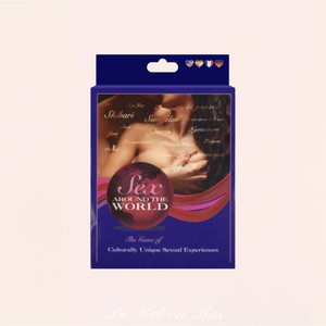 Sex around the world game est un jeu de société pour couple de la marque Kheper Games. Pratiquez les grandes traditions culturelles érotiques dans le monde et découvrez toutes sortes de techniques et positions pratiquées ailleurs.