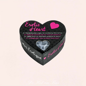 Le petit coeur Erotic Heart est un jeu pour couple pour pimenter vos soirées et loisirs.