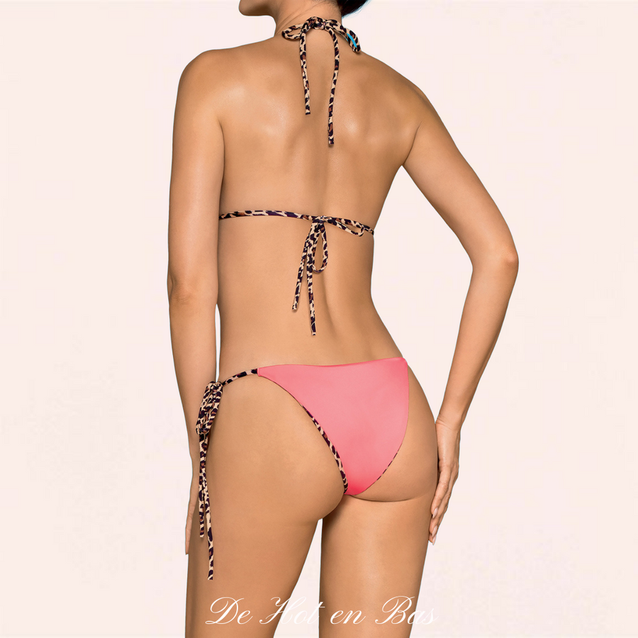 Le bikini royan à motif léopard réversible de haute qualité est disponible en livraison à domicile en 24/48h. Offerte à partir de 49 euros d'achats.