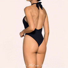 Charger l&#39;image dans la galerie, Le maillot de bain Cap Ferret de couleur noir est sexy avec une coupe string pour mettre vos fesses en valeurs. 
