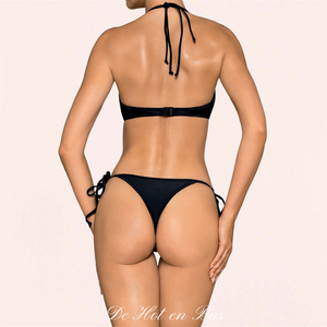 Vente de maillot de bain, bikini noir sexy string pour mettre en valeurs vos jolies fesses.