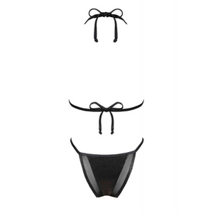 Vous pouvez régler le soutien-gorge triangle du maillot de bain Punta Negra avec les galons au niveau du cou et du dos.