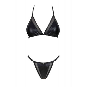 Vente bikini noir sexy pour femme disponible sur notre loveshop en ligne De Hot en Bas en taille S, M et L.