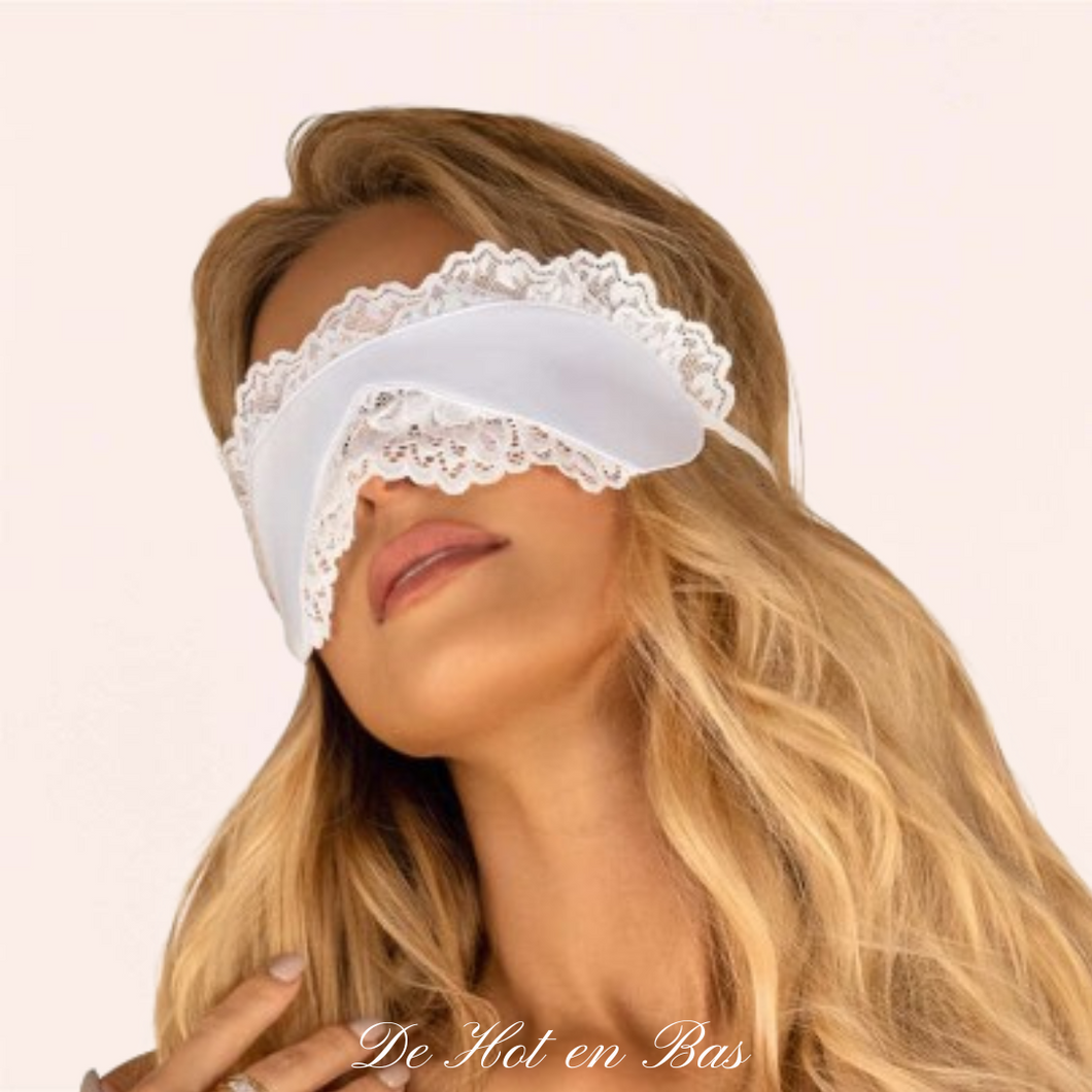 Masque satiné blanc - Amor Blanco