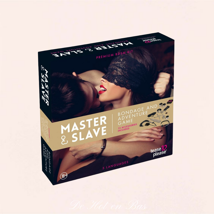 La boite du coffret Master & Slave est chic de la marque Plesa & Tease à petit prix.
