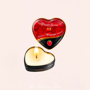 La mini bougie de massage parfum fraise sauvage fera de votre pièce une odeur divine 100% naturel.