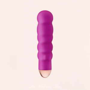 Mini vibromasseur vibrant et puissant Giggle rose ondulé serra parfait pour votre stimulation vaginale.