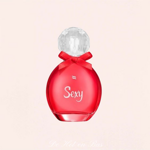 Achat parfum dans une belle bouteille en verre de la marque Obsessive pour femme.