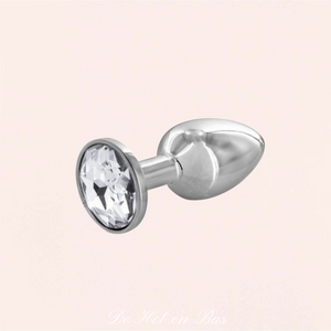 Achat plug bijou anal Argent avec Cristal blanc pour femme De Hot en Bas Achat plug bijou anal Argent avec Cristal blanc pour femme De Hot en Bas