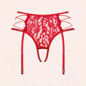 Large choix de porte-jarretelles de couleur rouge pour femme disponible sur notre site en ligne à petit prix.