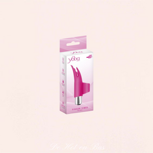 Le jolie petit stimulateur de poche rose est vendu dans une petite boite de la marque Yoba.