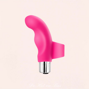 Stimulateur Finger Ecstasy rose pour caresser votre clitoris seule ou avec votre partenaire.