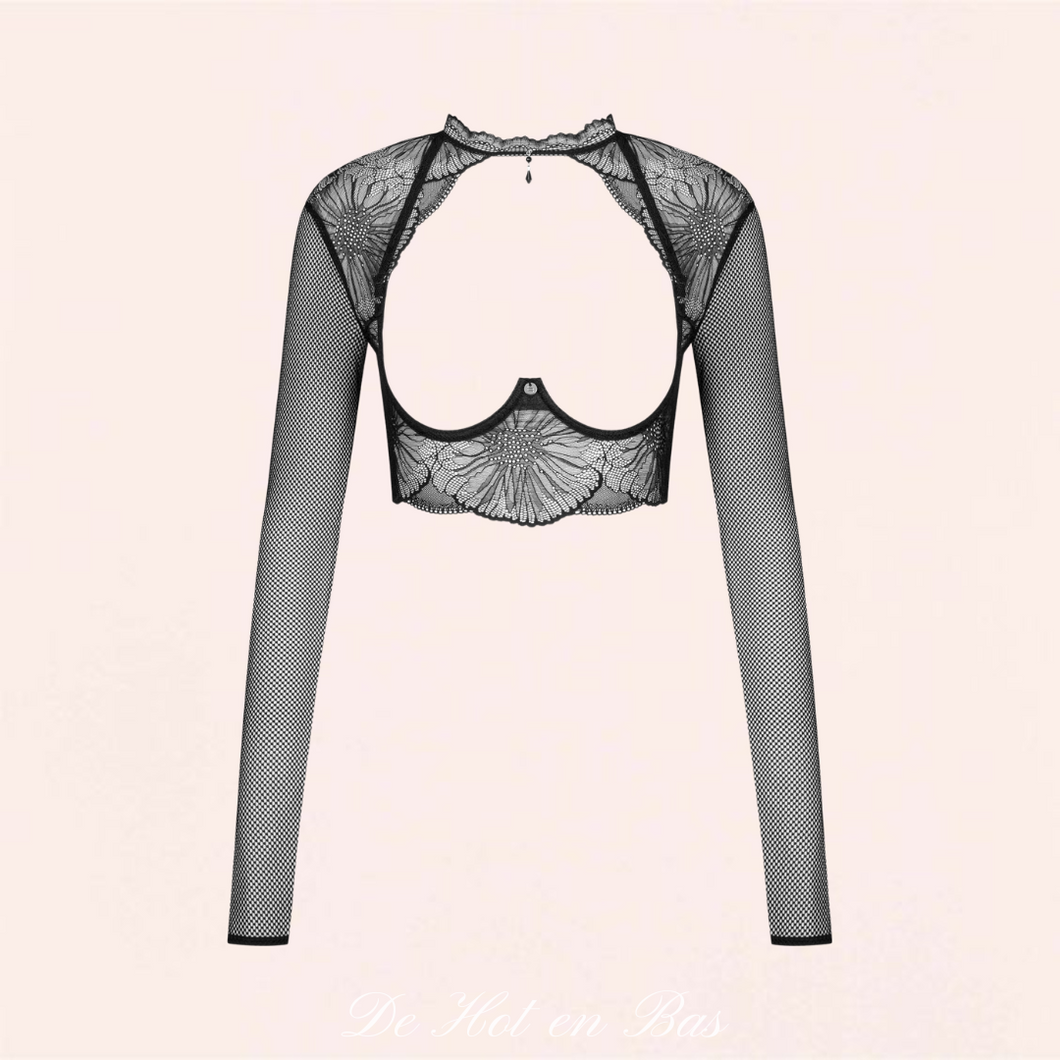 Achat top pour ensemble de lingerie de la marque Obsessive vendu séparément. Compléter votre lingerie Mibelia avec le soutien-gorge et la culotte de la même collection.