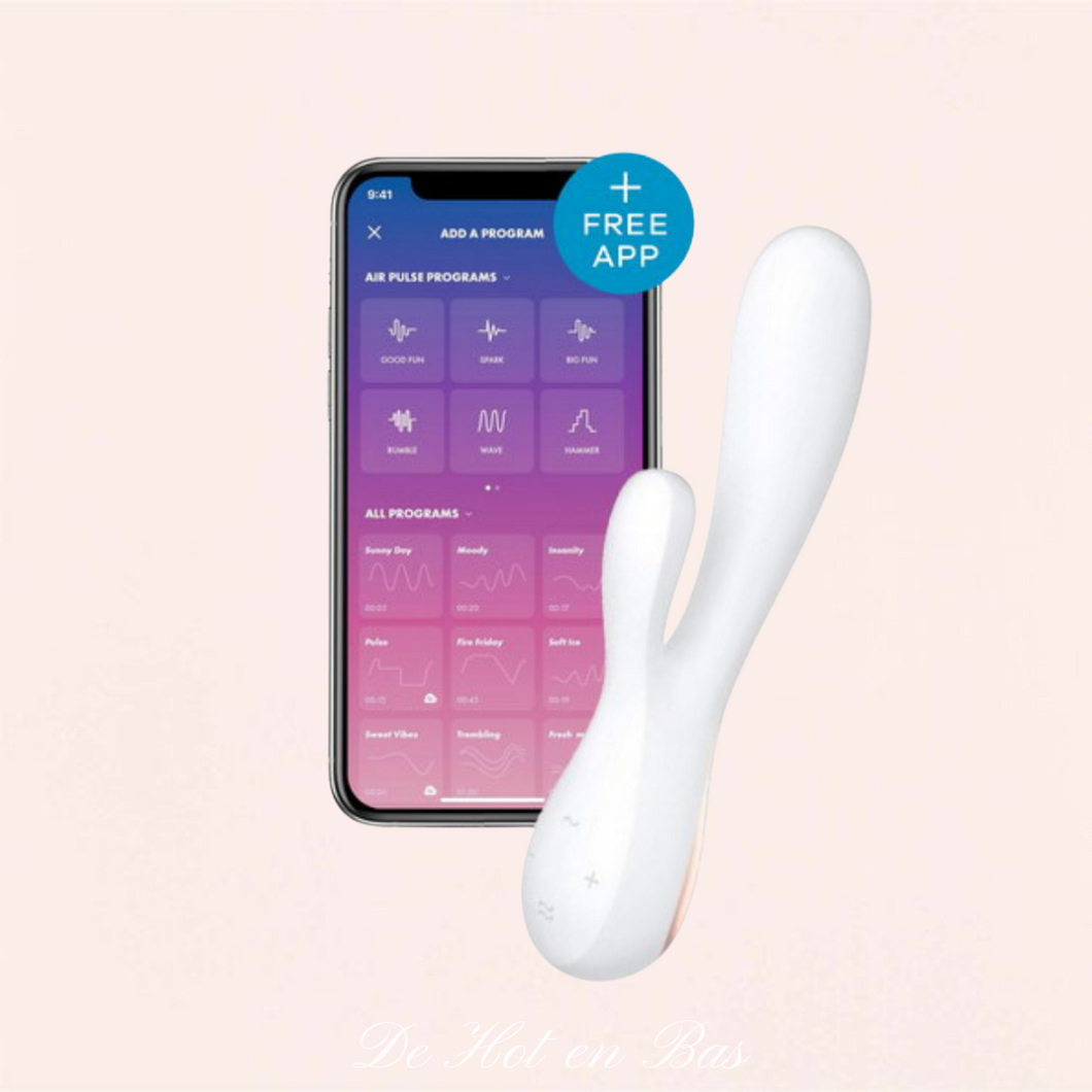 Des fonctionnalités très performantes, une couleur originale et très glamour pour ce vibromasseur rabbit blanc.
